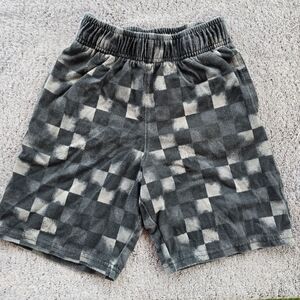 Kids Checkered Gray Shorts